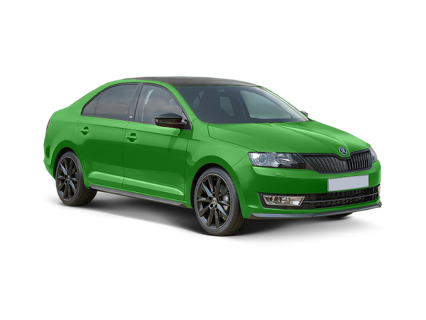 Skoda Rapid Monte Carlo Цвет: Зеленый Rallye металлик с черной крышей